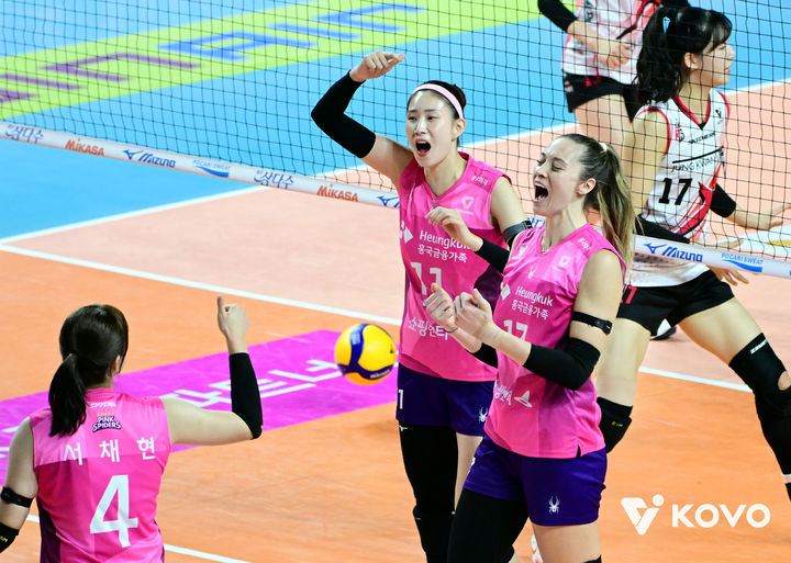 [서울=뉴시스]여자배구 흥국생명 레베카. (사진=KOVO 제공)