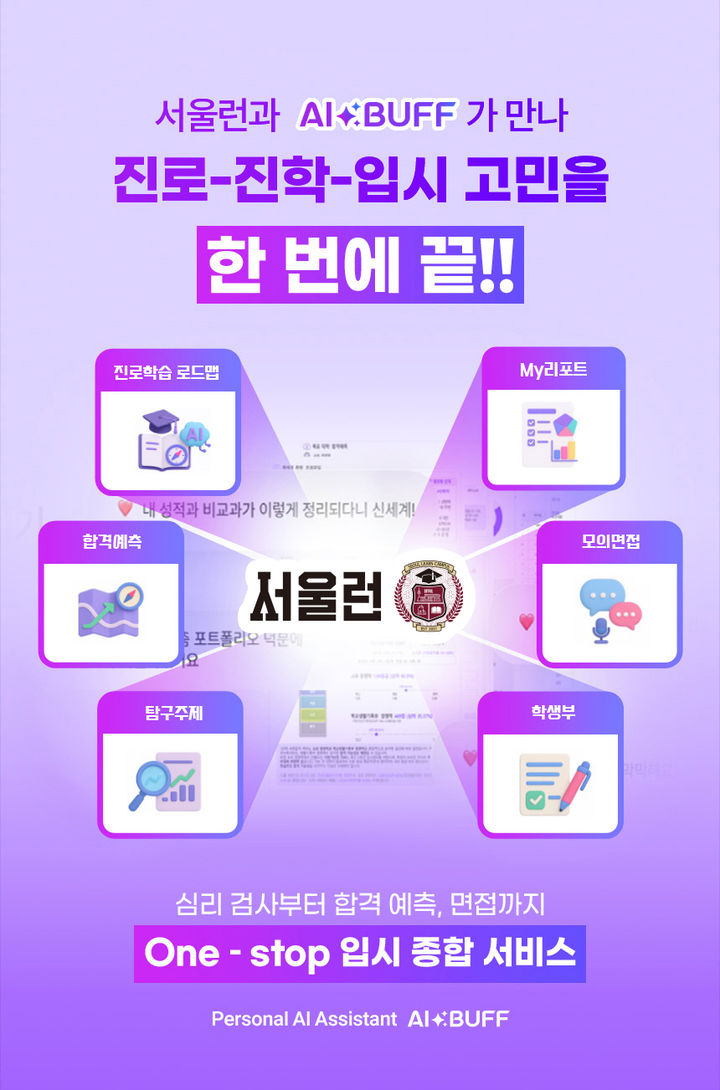 [서울=뉴시스] 서울런 AI 진로.진학 코치 서비스. 2025.11.17. (자료=서울시 제공) *재판매 및 DB 금지