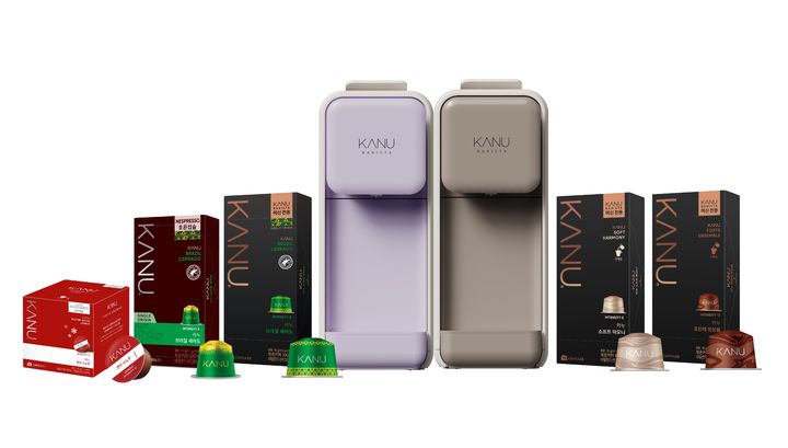 [서울=뉴시스] 동서식품, '카누 바리스타' 머신·캡슐 제품 모습.(사진=동서식품 제공) *재판매 및 DB 금지