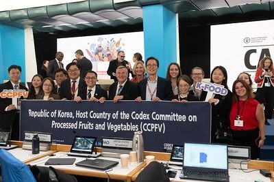 [서울=뉴시스] 식품의약품안전처, 농림축산식품부, 해양수산부는 지난 11월 10일부터 11월 14일까지 이탈리아 로마에서 개최된 제48차 국제식품규격위원회( CODEX.코덱스) 총회에서 우리나라 전통 농수산식품의 국제적 입지를 확고히 하는 주요 성과를 달성했다고 17일 밝혔다. (사진=식약처 제공) 2025.11.17. photo@newsis.com *재판매 및 DB 금지