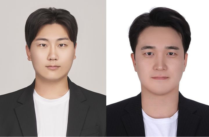 [진주=뉴시스]경상국립대학교 성재경 교수 연구팀.사진 왼쪽부터 대학원생 김석진 씨, 성재경 교수.(사진=경상국립대 제공).2025.11.17.photo@newsis.com *재판매 및 DB 금지