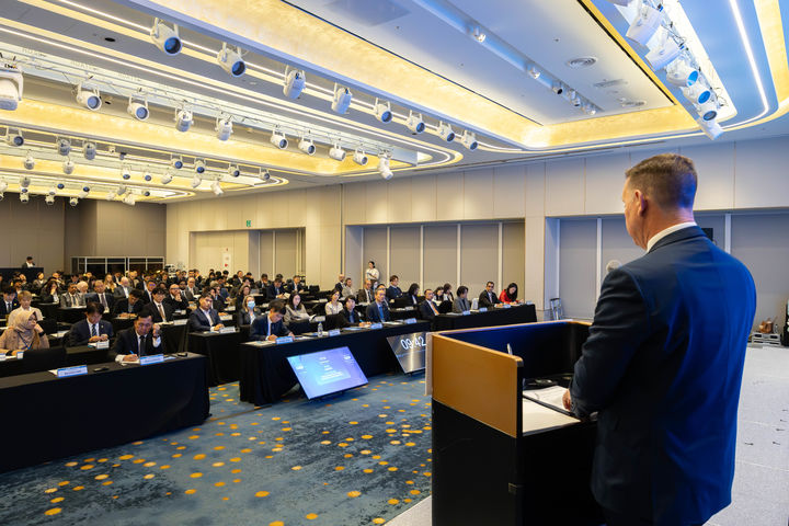 제리 토드 리브스 세계지식재산권기구(WIPO) 지식재산권보호국장은 17일 서울 마포 호텔 나루 서울 엠겔러리에서 열린 '2025 저작권 보호 집행 국제포럼 및 인터폴 디지털 불법복제에 관한 글로벌 회의(GMDP)'에서 기조연설하고 있다. (사진=문화체육관광부 제공) *재판매 및 DB 금지