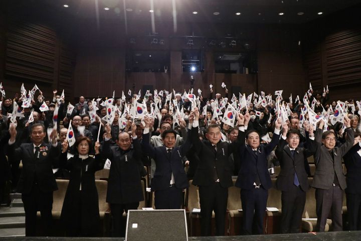 [대구=뉴시스] 광복회 대구시지부는 17일 대구문화예술회관 비슬홀에서 '제86회 순국선열의 날' 기념식을 개최했다. (사진=대구지방보훈청 제공) 2025.11.17. photo@newsis.com *재판매 및 DB 금지
