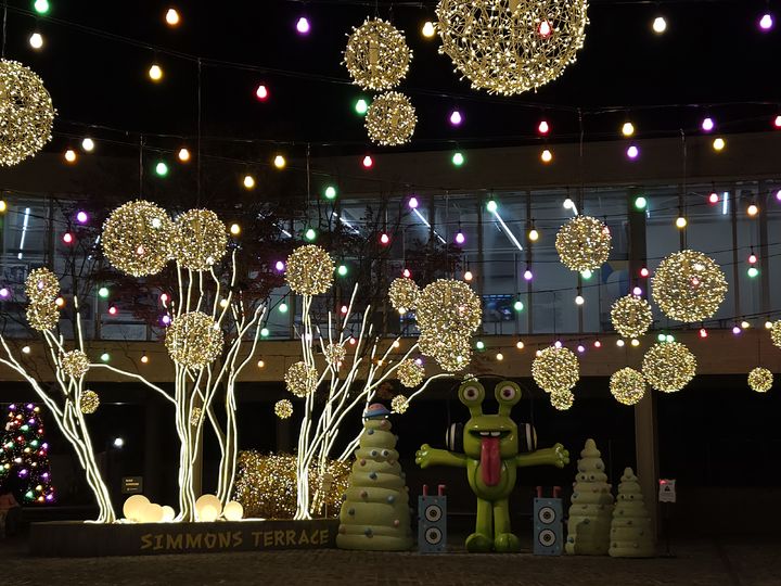 [서울=뉴시스] 강은정 기자=시몬스 테라스에서 열린 일루미네이션 행사. 2025.11.18. eunduck@newsis.com *재판매 및 DB 금지