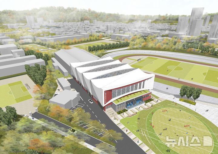 [음성=뉴시스] 음성군 실내테니스장 건립 조감도