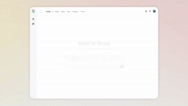 [서울=뉴시스] 구글은 17일(현지 시간) AI 검색 'AI 모드' 내 캔버스에 여행 계획을 세울 수 있는 기능을 시범 출시했다고 밝혔다. (영상=구글 블로그)
