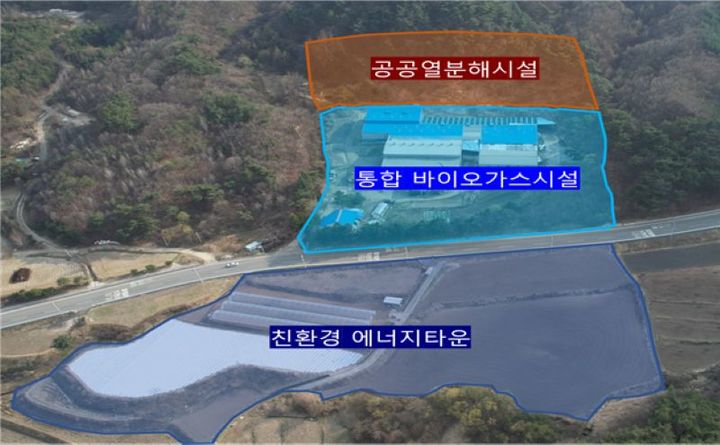 [횡성=뉴시스] 친환경에너지복합타운 공근면 초원리 일원. (사진=횡성군 제공) 2025.11.18. photo@newsis.com *재판매 및 DB 금지