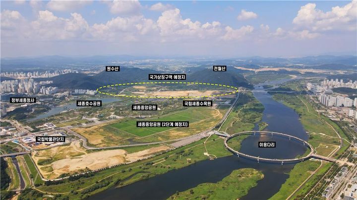 [세종=뉴시스] 국가상징구역 공모 대상지 항공사진.(사진=행정중심복합도시건설청 제공). 2025.11.18. photo@newsis.com. *재판매 및 DB 금지