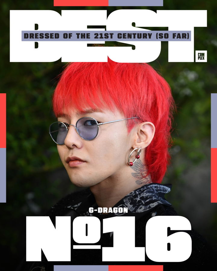[서울=뉴시스] 지드래곤(G-DRAGON) 미국 컴플렉스(Complex) '21세기 베스트 드레서' 선정. (사진 = Complex 제공) 2025.11.18. photo@newsis.com *재판매 및 DB 금지