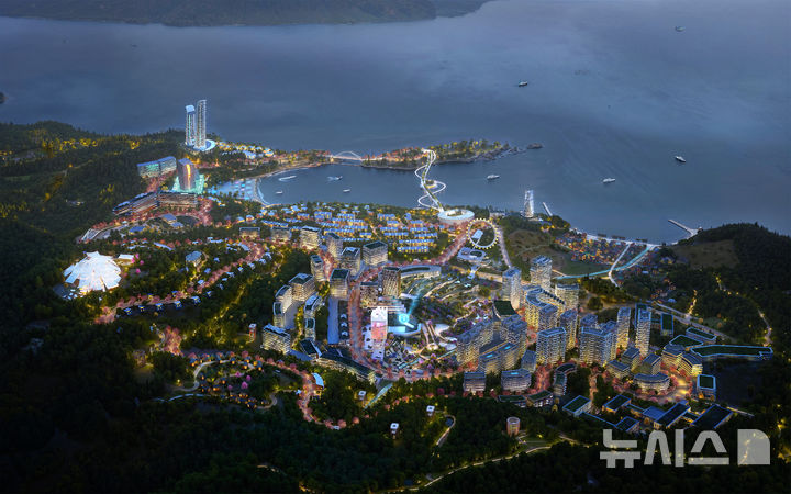 [거제=뉴시스]경남 거제시 장목면 구영리 일원에 조성하는 ‘거제 기업혁신파크’ 조감도. (자료=경남도 제공) 2025.11.18. photo@newsis.com