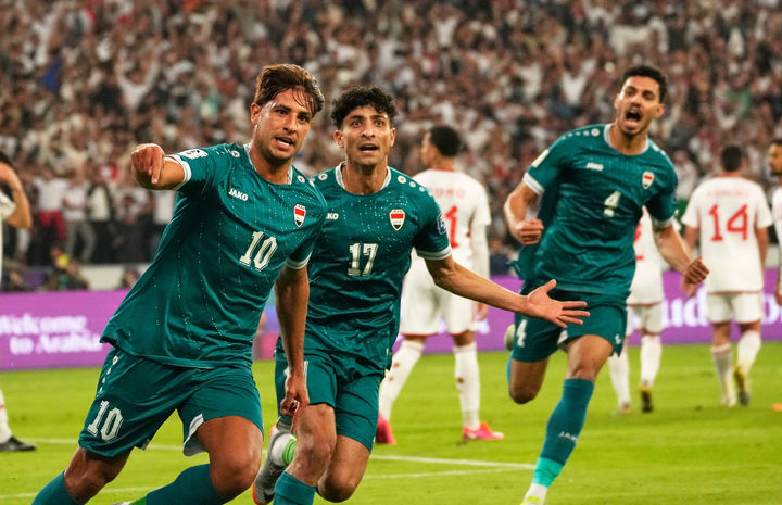 [바스르=AP/뉴시스] 이라크 축구 대표팀. 2025.11.19.