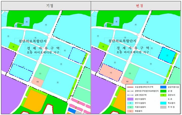 충북 청주 오송첨단의료복합단지 위치도. (사진=충북도 제공) *재판매 및 DB 금지