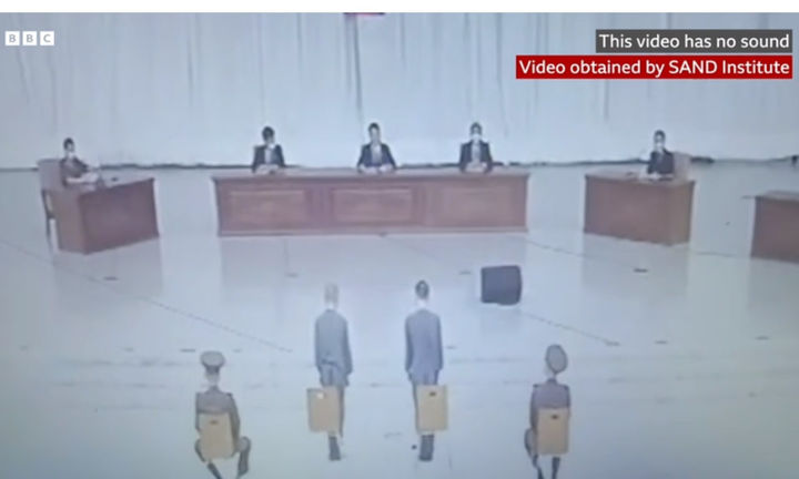 [뉴시스] 북한의 공개 처형 장면. 기사와 직접적인 관계 없음.(사진출처: 데일리메일 캡처) 2025.11.19.