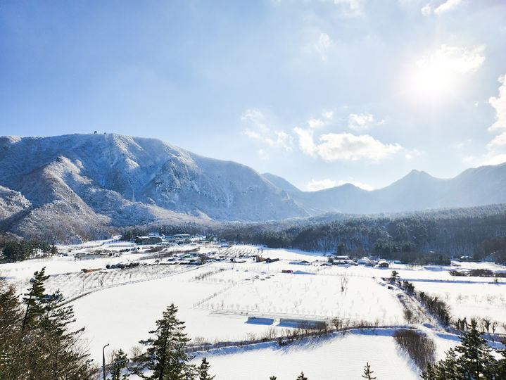 [안동=뉴시스] 울릉도 나리분지 눈꽃 전경. (사진=코레일 대구본부 제공) 2026.03.12. photo@newsis.com *재판매 및 DB 금지