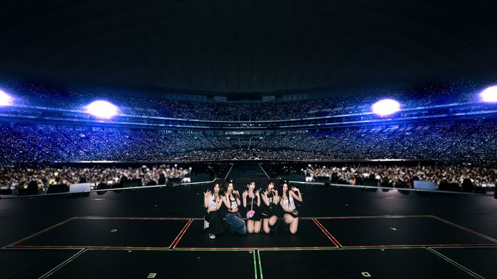 [도쿄=뉴시스] 르세라핌 '2025 르세라핌 투어 '이지 크레이지 핫(EASY CRAZY HOT)' 앙코르 인 도쿄 돔' 현장. (사진 = 쏘스뮤직 제공) 2025.11.20. photo@newsis.com *재판매 및 DB 금지