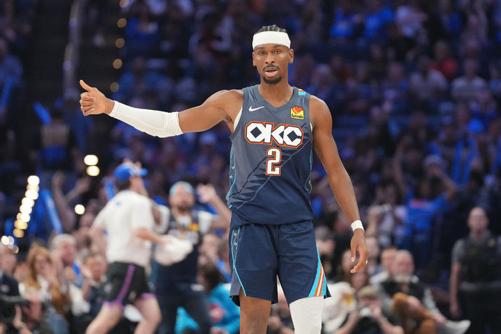 [오클라호마시티=AP/뉴시스]미국프로농구(NBA) 오클라호마시티 선더의 셰이 길저스-알렉산더. 2025.11.20.
