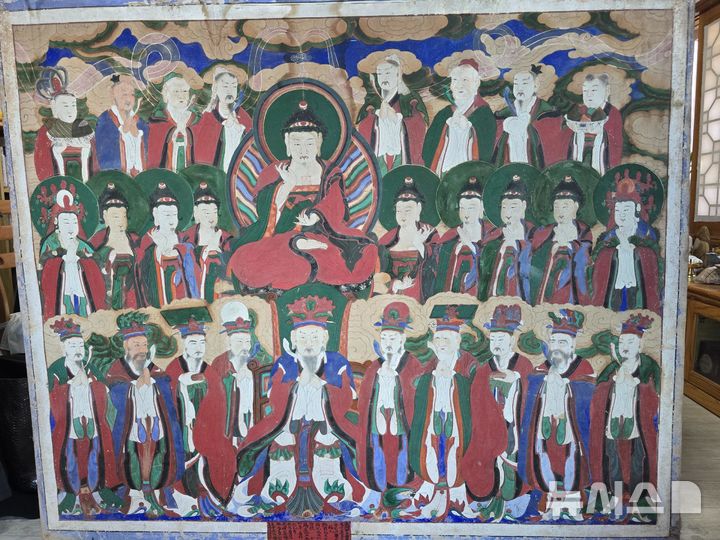 [창원=뉴시스]경상남도 유형문화유산으로 지정된 '산청 정취암 치성광여래회도'.(사진=경남도 제공) 2025.111.20. photo@newsis.com