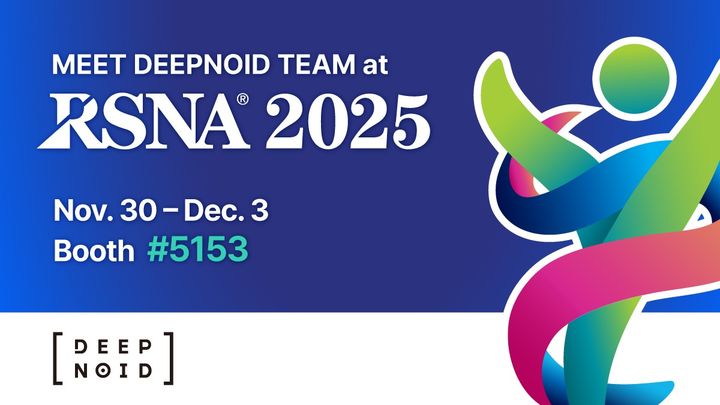 [서울=뉴시스] 의료 인공지능(AI) 기업 딥노이드는 의료 AI 모델을 활용한 임상 문제 해결에 초점을 맞춘 연구 초록 5편이 RSNA 2025 채택됐다고 20일 밝혔다. (사진=딥노이드 제공) 2025.11,20. photo@newsis.com *재판매 및 DB 금지