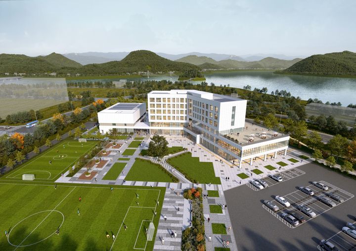 [광양=뉴시스] 중소벤처기업 전남연수원 조감도. (사진=광양시 제공) 2025.11.20. photo@newsis.com *재판매 및 DB 금지
