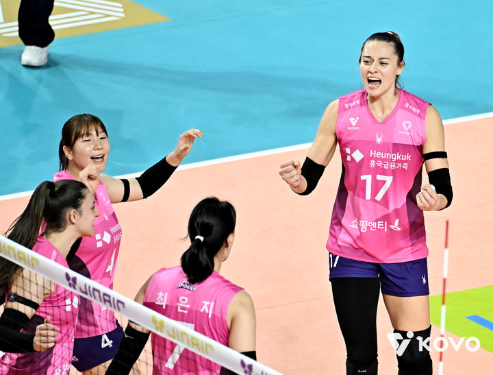 [서울=뉴시스]여자배구 흥국생명 레베카. (사진=KOVO 제공)
