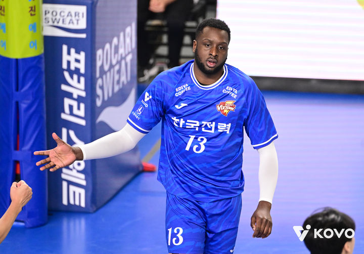 [서울=뉴시스]남자배구 한국전력 베논. (사진=KOVO 제공)