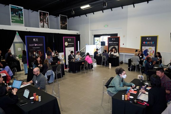 한국콘텐츠진흥원이 11월 12~14일 미국 로스앤젤레스 코리아센터에서 '2025 K-콘텐츠 원작 미국 진출 쇼케이스'를 열었다. 사진은 비즈니스 상담 현장 모습. (사진=콘진원 제공) *재판매 및 DB 금지