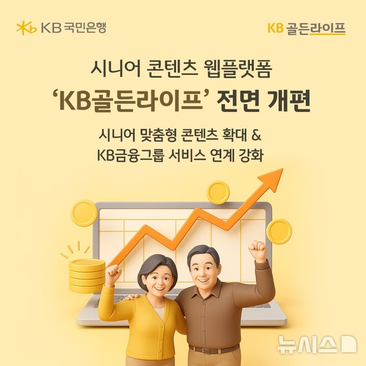 [서울=뉴시스]KB국민은행은 시니어 고객을 위한 종합 콘텐츠 웹플랫폼 'KB골든라이프'를 새롭게 개편했다고 22일 밝혔다. (사진=KB국민은행 제공). 2025.11.22. photo@newsis.com 