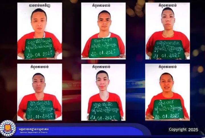 [서울=뉴시스]캄보디아 지방법원 앞, 베트남인 수감자 6명이 영화 같은 총격 탈주를 벌여 현지 사회가 충격에 빠졌다.2025.11.21.(사진=더 스타 캡쳐) *재판매 및 DB 금지