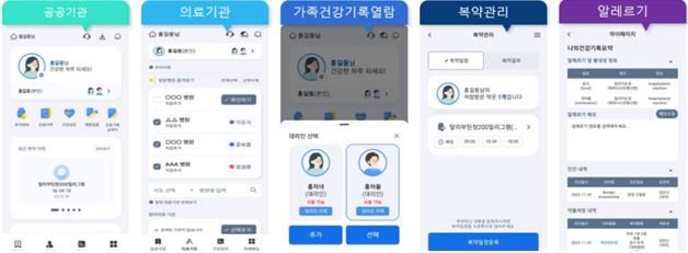 [세종=뉴시스] 나의건강기록앱 의료정보 제공 화면.(사진=보건복지부) *재판매 및 DB 금지