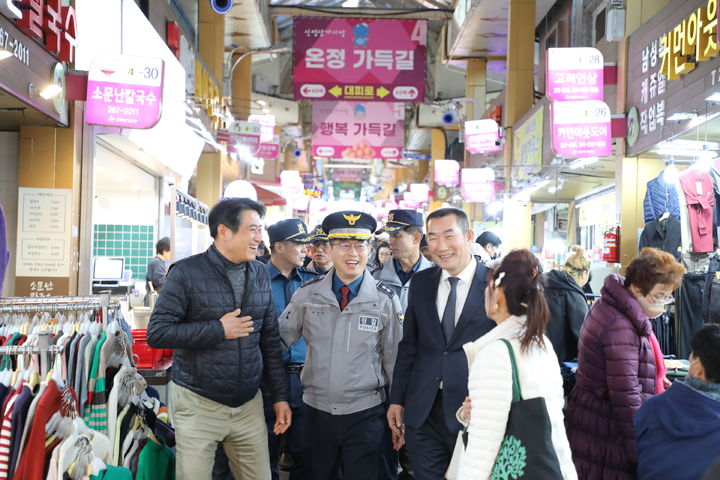 울산경찰, 상인연합회와 간담회…범죄예방 순찰도
