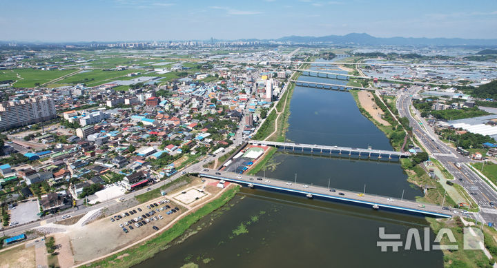 [나주=뉴시스] 나주 남평강변도시 일대 전경. (사진=나주시 제공) photo@newsis.com *재판매 및 DB 금지