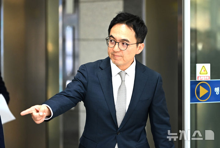 [수원=뉴시스] 김종택기자 = 구자현 검찰총장 직무대행이 21일 경기 수원시 영통구 수원지방검찰청에서 열린 마약범죄 정부합동수사본부 출범식에 참석하고 있다. 2025.11.21. jtk@newsis.com