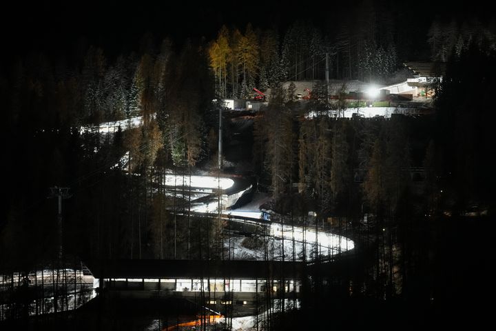 [코르티나담페초=AP/뉴시스] 2026 밀라노·코르티나담페초 동계올림픽 썰매 종목 경기가 열릴 코르티나 슬라이딩 센터. 2025.11.21