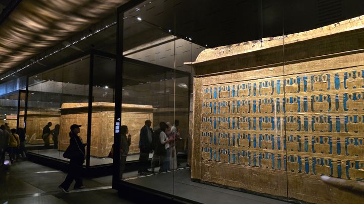 [카이로 사진=박현주 미술전문기자] 이집트 대박물관 투탕카몬 전시실. 2025.11.19. hyun@newsis.com *재판매 및 DB 금지
