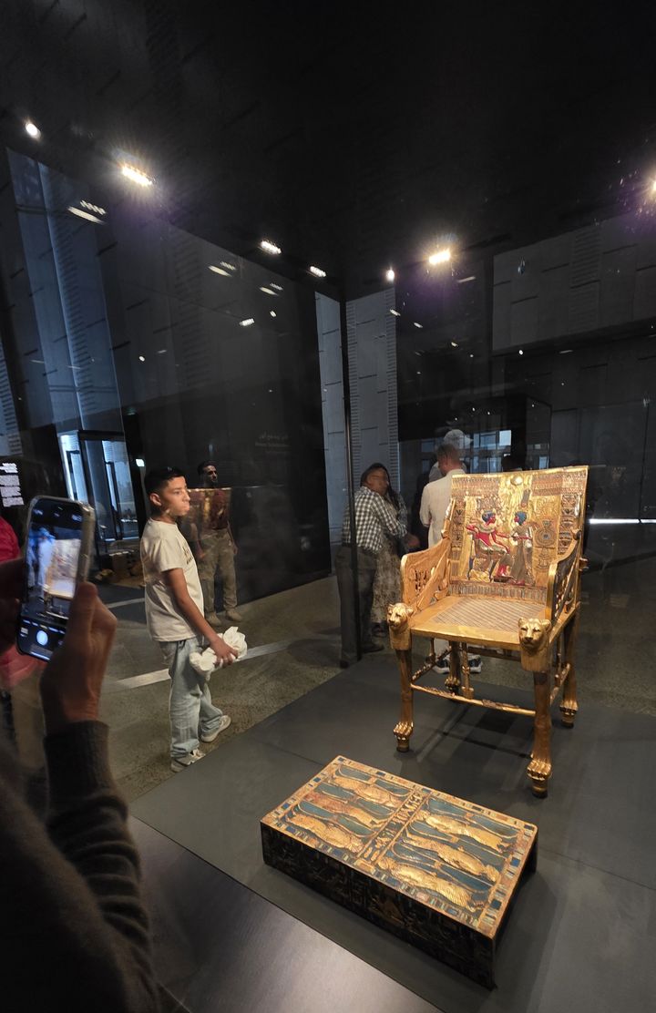 [카이로 사진=박현주 미술전문기자] 이집트 대박물관 투탕카몬 전시실. 2025.11.19. hyun@newsis.com *재판매 및 DB 금지