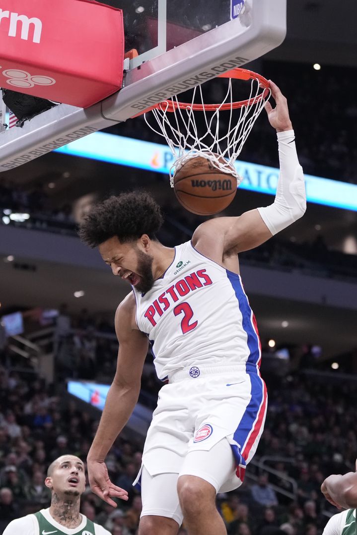 [밀워키=AP/뉴시스] 미국프로농구(NBA) 디트로이트 피스톤스의 케이드 커닝햄. 2025.11.22.