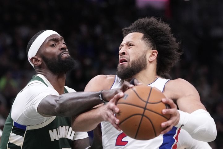 [밀워키=AP/뉴시스] 미국프로농구(NBA) 디트로이트 피스톤스의 케이드 커닝햄. 2025.11.22.