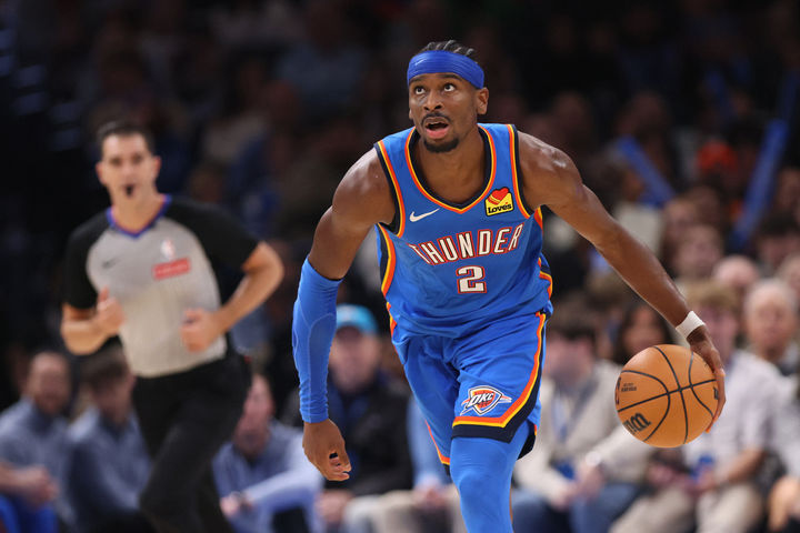 [오클라호마시티=AP/뉴시스]미국프로농구(NBA) 오클라호마시티 선더의 가드 샤이 알렉산더-길저스. 2025.11.24. 