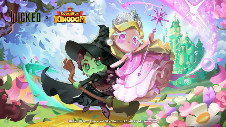 [서울=뉴시스] 데브시스터즈는 위키드 두 번째 파트인 영화 '위키드: 포 굿' 개봉에 맞춰 유니버설 프로덕트 앤 익스피리언스와 협업해 기획했다고 24일 밝혔다. (사진=데브시스터즈 제공) *재판매 및 DB 금지