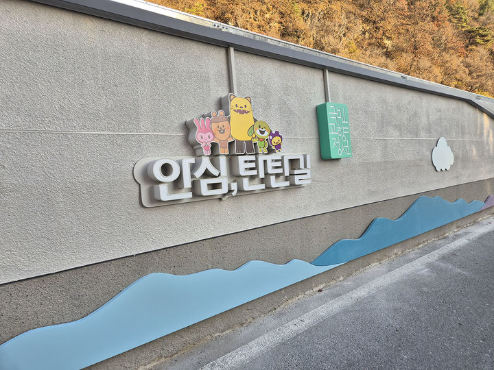 최근 완료된 정선 '안심탄탄길' 모습.(사진=정선군 제공) *재판매 및 DB 금지