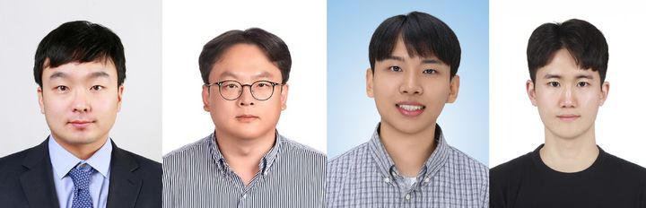 [울산=뉴시스] 울산과학기술원(UNIST) 에너지화학공학과 이동욱 교수(왼쪽부터), 류정기 교수, 강윤석 연구원, 이승현 연구원. (사진=UNIST 제공) 2025.11.24. photo@newsis.com *재판매 및 DB 금지