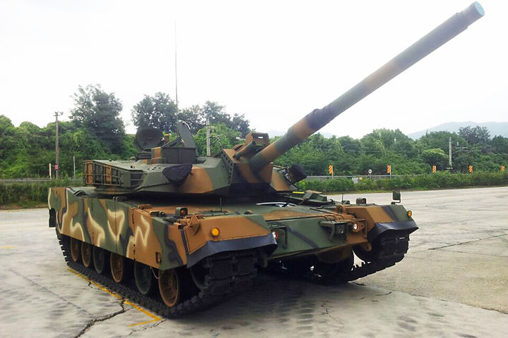 [창원=뉴시스] 현대로템 창원공장에서 만든 K1E1 전차. (사진=현대로템 제공) 2025.11.24. photo@newsis.com *재판매 및 DB 금지
