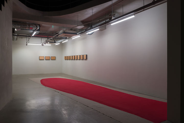 개 혀, 2025, 천 위에 수성페인트, 926x235cm *재판매 및 DB 금지