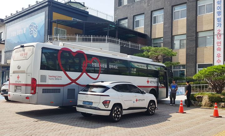 [함양=뉴시스] 지난해 헌혈 행사. (사진=함양군 제공) 2025.11.25. photo@newsis.com *재판매 및 DB 금지