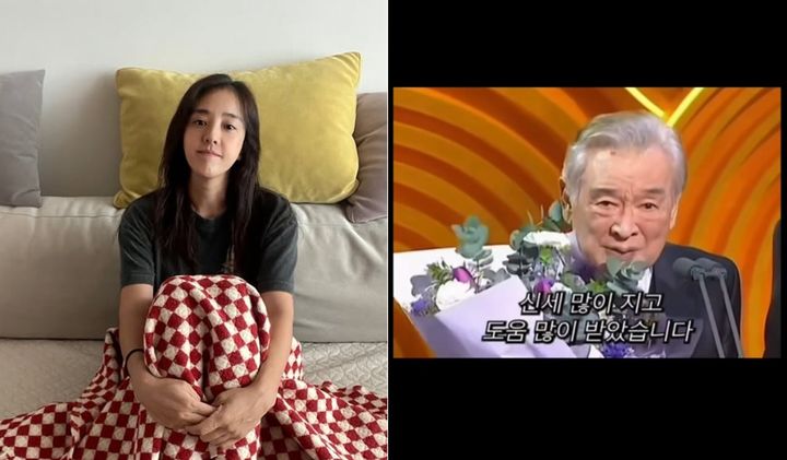 [서울=뉴시스] 배우 박은혜가 배우 고(故) 이순재의 별세 소식에 애도의 뜻을 전했다. (사진=박은혜 인스타그램 캡처) 2025.11.25. photo@newsis.com  *재판매 및 DB 금지