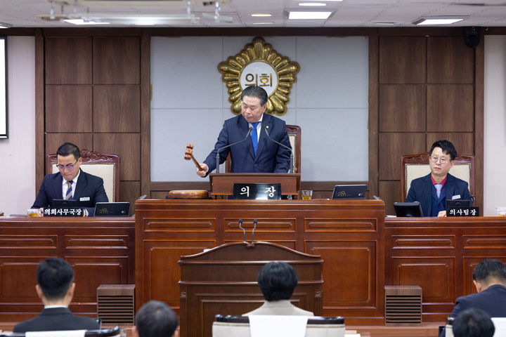 [순천=뉴시스] 순천시의회 본회의장. (사진=순천시의회 제공) 2025.11.26. photo@newsis.com *재판매 및 DB 금지