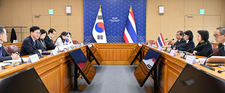 [서울=뉴시스] 한·태국 전략대화 개최. (사진=외교부 제공) 2025.11.26 *재판매 및 DB 금지