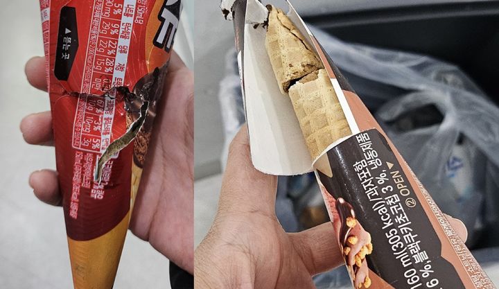 [뉴시스] 지난 24일 소상공인 커뮤니티 '아프니까 사장이다'에는 '무인가게 현타옴'이라는 제목과 함께 부서진 제품 사진들이 올라왔다. (사진=아프니까 사장이다 캡처) *재판매 및 DB 금지