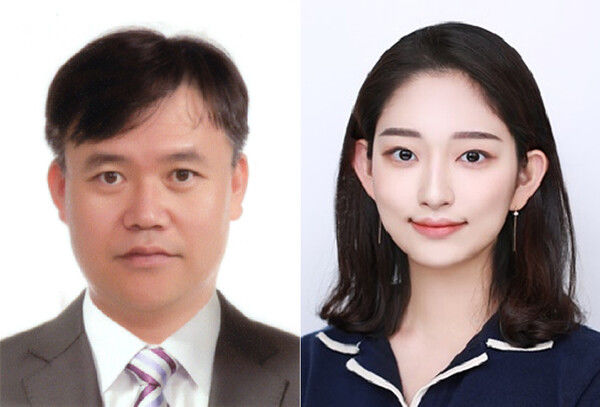 [서울=뉴시스] 제36회 이길용 체육기자상 수상자인 스포츠조선 노주환 기자, 올해의 영리포터상 수상자인 연합뉴스 설하은 기자. (사진 = 한국체육기자연맹 제공) *재판매 및 DB 금지