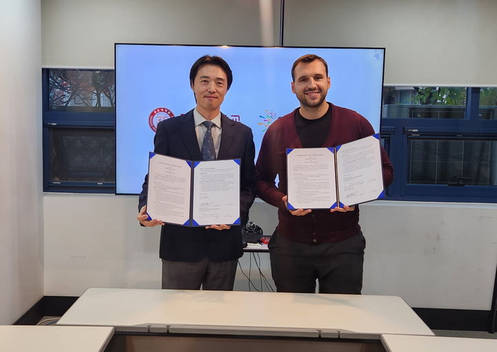 [서울=뉴시스] 광운대와 스파크랩 사우디아라비아가 업무협약을 체결했다. (사진=광운대 제공) 2025.11.27. photo@newsis.com *재판매 및 DB 금지